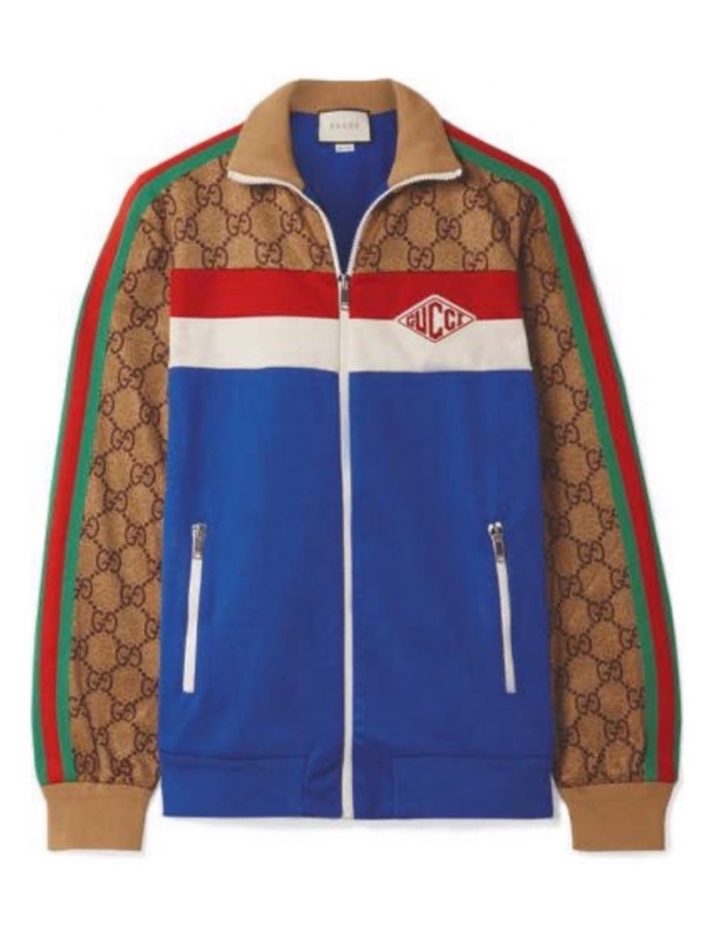 GUCCI GG logo technical jersey track jacket